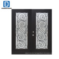 Fangda premium safety door designs with wrought iron door